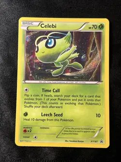 Celebi XY187 Holo 2017 Black Star Promo Pokemon Trading Card Game - Image 1