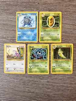 5x Pokemon Cards Wotc Vintage Card Bundle BASE SET (6) - Image 1