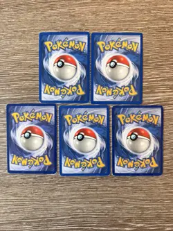 5x Pokemon Cards Wotc Vintage Card Bundle BASE SET (6) - Image 2