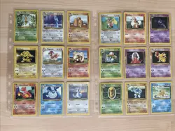 Pokemon TCG Base Set Unlimited 82 Card Lot - Image 1