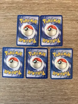 5x Pokemon Cards Wotc Vintage Card Bundle BASE SET (4) - Image 2