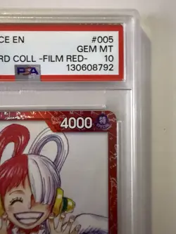 PSA 10 Uta #005 One Piece Premium Card Collection Film Red English 2023 - Image 4