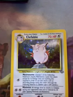 Clefable 1/64 Jungle Holo Rare Pokemon Card - Lightly Played / Played - WoTC - Image 5