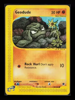 Geodude 110/165 Common Expedition Pokemon Card - Image 1