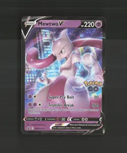 Mewtwo V SWSH223 Sword & Shield Black Star Promo Holo Pokemon Card LP+ - Image 1
