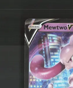 Mewtwo V SWSH223 Sword & Shield Black Star Promo Holo Pokemon Card LP+ - Image 3