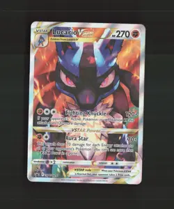 Lucario VSTAR SWSH291 Full Art Black Star Promo Holo Pokemon Card NM - Image 1
