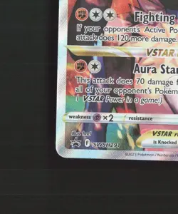Lucario VSTAR SWSH291 Full Art Black Star Promo Holo Pokemon Card NM - Image 5