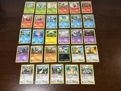 Pokemon Black & White Card Lot Unlimited Non-Holo 29 Cards - Image 2