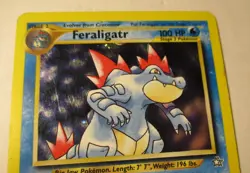 Pokemon TCG Neo Genesis Feraligatr 4/111 Holo Card 2000 Played Used Vintage - Image 4