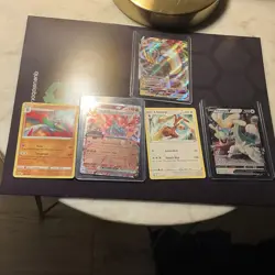 Pokemon TCG Brilliant Stars 5 Card Lot Gallade Lopunny Drampa V Leafeon V - Image 1