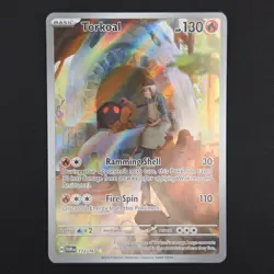 Pokemon TCG Card Torkoal 172/167 S&V Twilight Masquerade Illustration Rare - NM - Image 1
