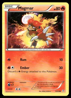 Pokemon Cards Magmar 16/83 Generations Common NM - Image 1