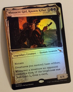 Massacre Girl, Known Killer Dossier FOIL NM Magic the Gathering Karlov Manor MTG - Image 1