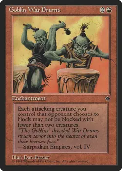 Goblin War Drums 1994 #58a Common Fallen Empires MTG Near Mint - Image 1