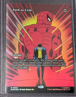 Borderless Foil Path to Exile Marvel's Spider-Man #0004 MTG 2025 - Image 1