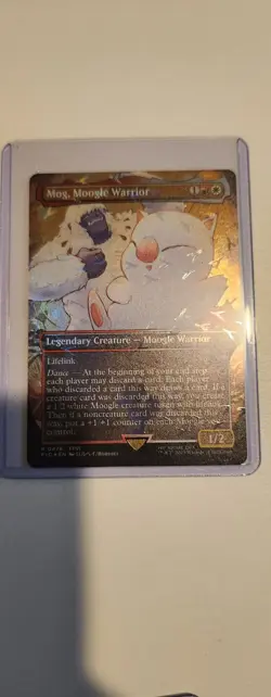 Mog, Moogle Warrior (Borderless) (Chocobo Track Foil) Commander: Final... - Image 1