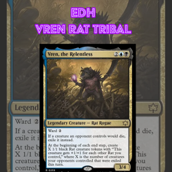 EDH - Vren Rat Tribal , MTG Commander Deck, Bracket 2 - Image 1
