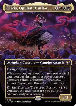 Olivia, Opulent Outlaw (Borderless) [Outlaws of Thunder Junction Commander] Nea - Image 1