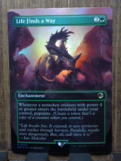 Life Finds a Way (Borderless FOIL) Universes Beyond Jurassic World Collection NM - Image 1