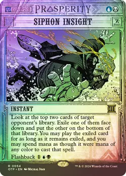 MTG FOIL Siphon Insight - Breaking News #054 - Image 1