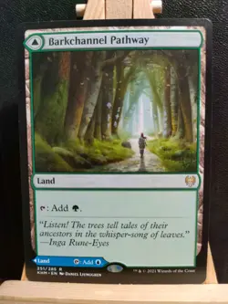 Barkchannel Pathway - Kaldheim - Rare - NM (see pics) MTG - Image 1