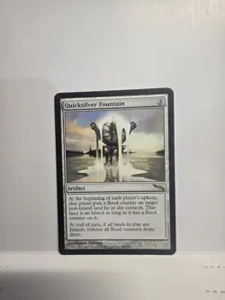 MTG Quicksilver Fountain Mirrodin Rare Magic the Gathering LP - Image 1