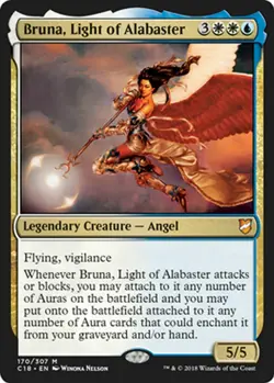 mtg magic bruna, light of alabaster FRENCH vf fr lumiere d'albatre commander - Image 1