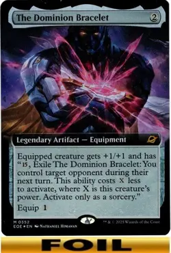 1x - The Dominion Bracelet - FOIL EXTENDED ART #352 - Edge of Eternities -NM MTG - Image 1