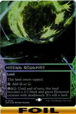 1x - Hissing Quagmire - FOIL BORDERLESS #19 - Stellar Sights - NM MTG - Image 1