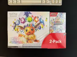 Pokemon TCG Prismatic Evolutions Costco ETB and Booster Bundle 2 Pack - Image 1