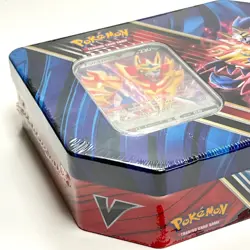 Pokemon TCG Zamazenta V Powers Tin Factory Sealed Includes 5 Booster Packs - Image 4