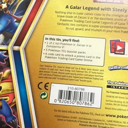 Pokemon TCG Zamazenta V Powers Tin Factory Sealed Includes 5 Booster Packs - Image 5