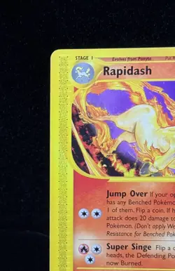 2002 Pokemon Rapidash Black Star Promo 51 - e-Series - WOTC Holo - LP+ - Image 2