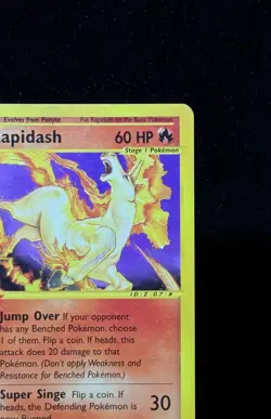 2002 Pokemon Rapidash Black Star Promo 51 - e-Series - WOTC Holo - LP+ - Image 3