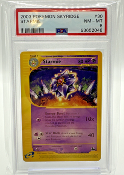 Pokemon Skyridge Rare Starmie 30/144 PSA 8 NM-MT - Image 1