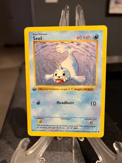 Seel Pokemon First Edition Shadowless 41/102 1999 WOTC - Image 1