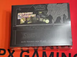 Pokemon TCG Sword & Shield Elite Trainer Box Plus Zamazenta Gold Small Rip - Image 2