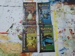 Pokemon TCG Generations Booster Packs x4 Complete Art Set w/ Protective Sleeves - Image 1