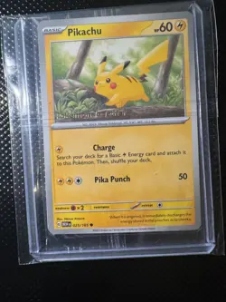 Pikachu 025/165 Pokemon Together 151 Stamped Promo SEALED - Image 1