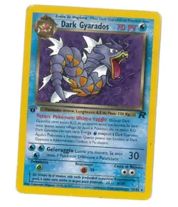 + Carta Pokemon DARK GYARADOS n.25/82 + 1° Edizione + Team Rocket + ITA + - Image 1