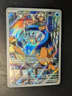 Pokemon 💦 Squirtle Stellar Crown Special Illus. Rare Holo 148/142 🪶 NM ✨ - Image 2