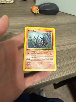 Houndour 24/75 Neo Discovery Regular 1st Edition Rare 2000 WOTC Pokemon TCG - Image 1