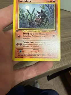 Houndour 24/75 Neo Discovery Regular 1st Edition Rare 2000 WOTC Pokemon TCG - Image 4