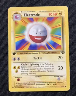 Pokemon 1999 Jungle set 1st Edition Electrode #18 LP - Image 1