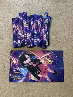 Pokemon Sword & Shield Crown Zenith Morpeko & Marnie New/UnusedPlaymat Lot Of 19 - Image 1