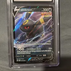 2022 Pokemon Sword & Shield Black Star Promos Umbreon V #SWSH203 CGC 8 - Image 3