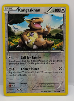 Kangaskhan 71/101 Plasma Blast Reverse Holo LP Pokemon - Image 1