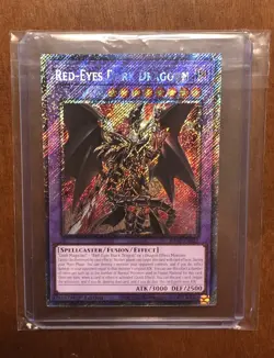 Yugioh - Red-Eyes Dark Dragoon RA02-EN021 - 1st - Platinum Secret Rare - NM - Image 1