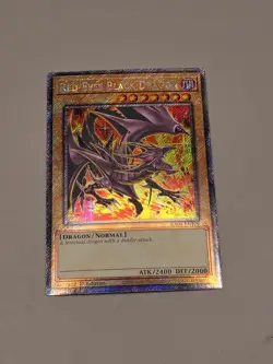 Red-Eyes Black Dragon 8th Art 1st Ed Platinum Secret Rare RA04-EN109 Yu-Gi-Oh - Image 2